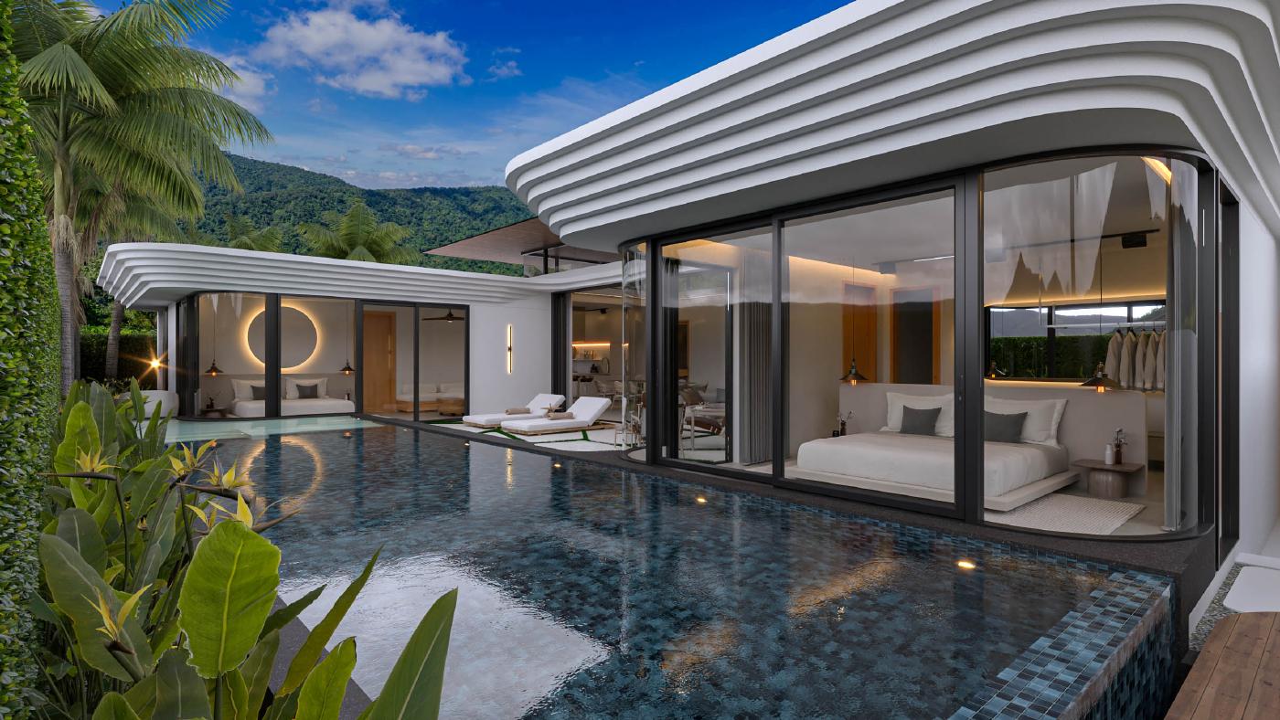 Villa Aruba mirror pool