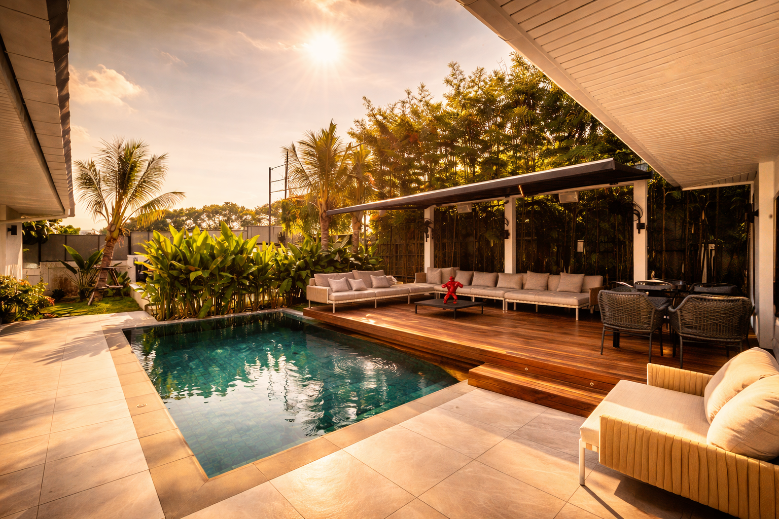 Villa Namasté pool and garden